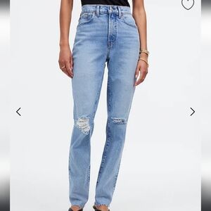 Madewell The Perfect Vintage Jean light medium indigo with subtle abrasion- NWT